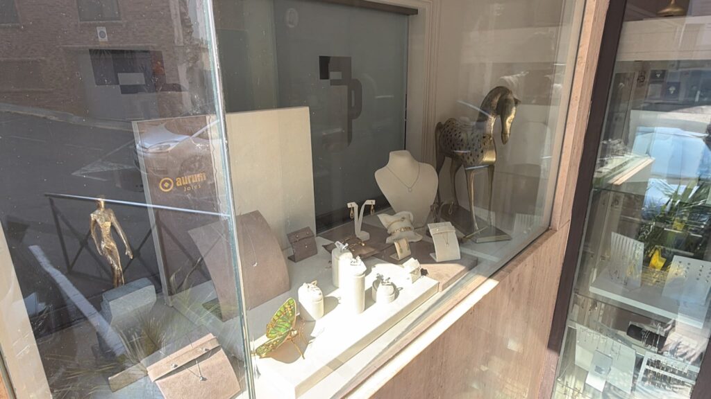Escaparate de Joies Aurum en L'Alcora